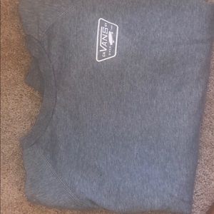 gray vans sweatshirt